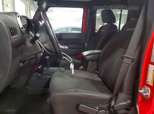 1C4HJWEGXGL257183 2016 JEEP WRANGLER Red წინა სალონის ხედი
