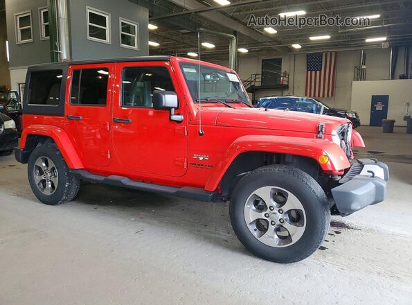 1C4HJWEGXGL257183 2016 JEEP WRANGLER Red წინა მარჯვენა