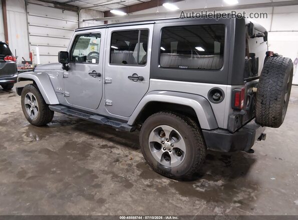 1C4HJWEGXJL825035 2018 JEEP WRANGLER Серый Задняя левая четверть