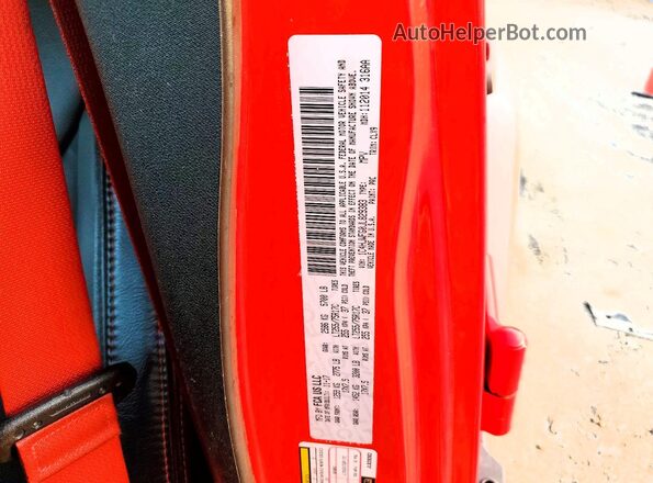 1C4HJWFG0JL829383 2018 JEEP WRANGLER Red VIN კოდის სტიკერის ხედი