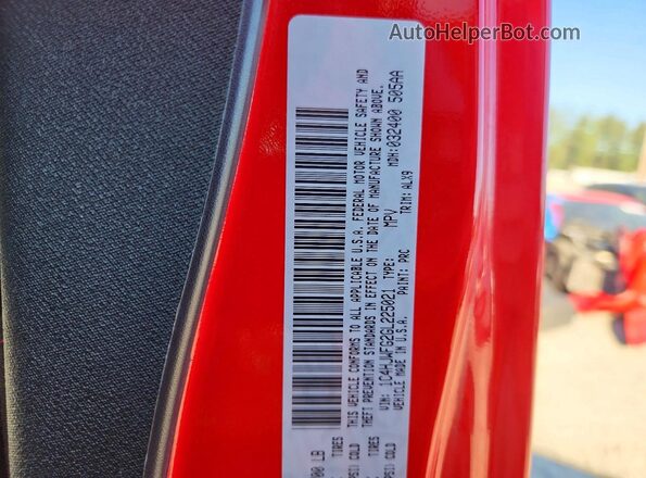 1C4HJWFG2GL225021 2016 JEEP WRANGLER Red Սալոնի 360 աստիճան տեսք