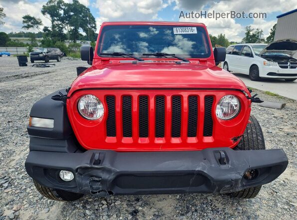 1C4HJXAG7NW235035 2022 JEEP WRANGLER Red წინა ხედი