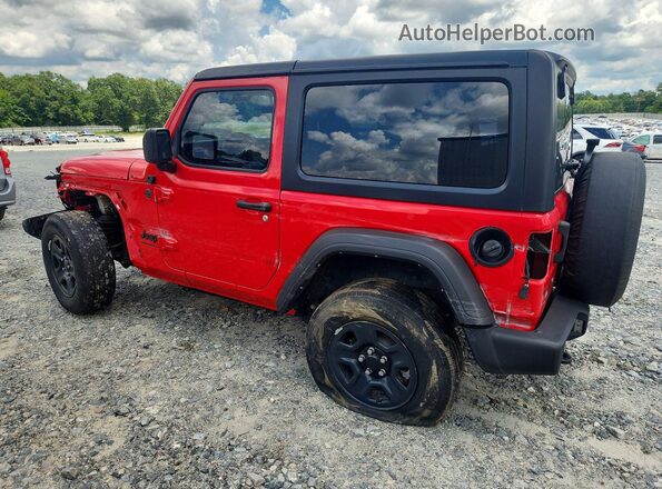 1C4HJXAG7NW235035 2022 JEEP WRANGLER Red უკანა მარცხენა