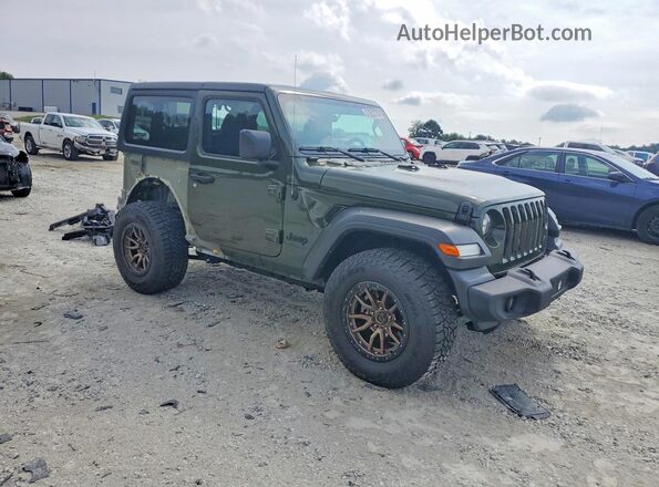 1C4HJXAGXPW681554 2023 JEEP WRANGLER Green Przód prawy