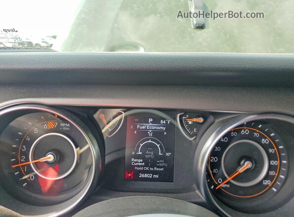 1C4HJXAGXPW681554 2023 JEEP WRANGLER Green Widok zestawu wskaźników