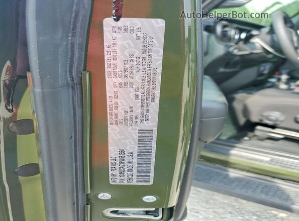 1C4HJXAGXPW681554 2023 JEEP WRANGLER Green Widok komory silnika
