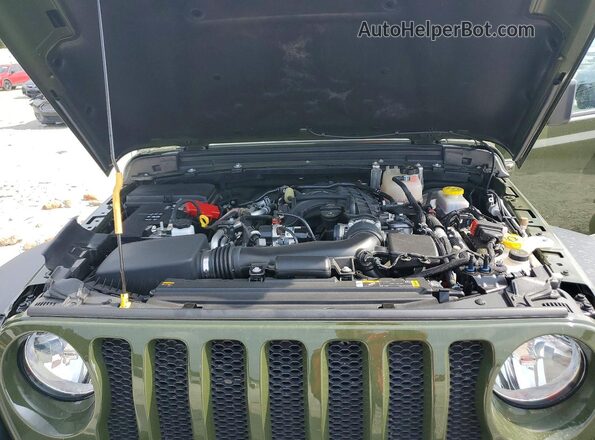 1C4HJXAGXPW681554 2023 JEEP WRANGLER Green Widok wnętrza z tyłu