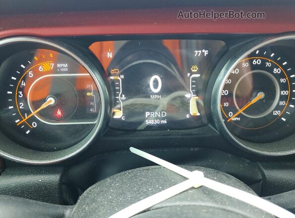 1C4HJXCG8PW545615 2023 JEEP WRANGLER White ხელსაწყოთა პანელის ხედი