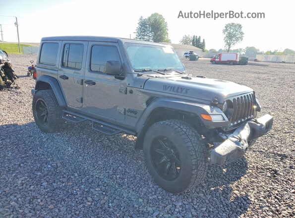 1C4HJXDG0LW270976 2020 JEEP WRANGLER Gray Delantero derecho