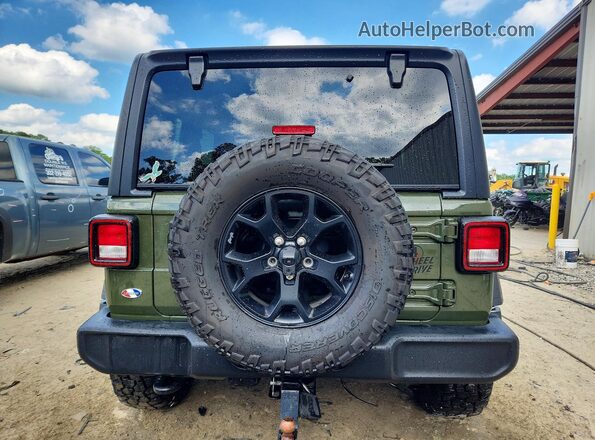 1C4HJXDG0MW753255 2021 JEEP WRANGLER Green Вид ззаду