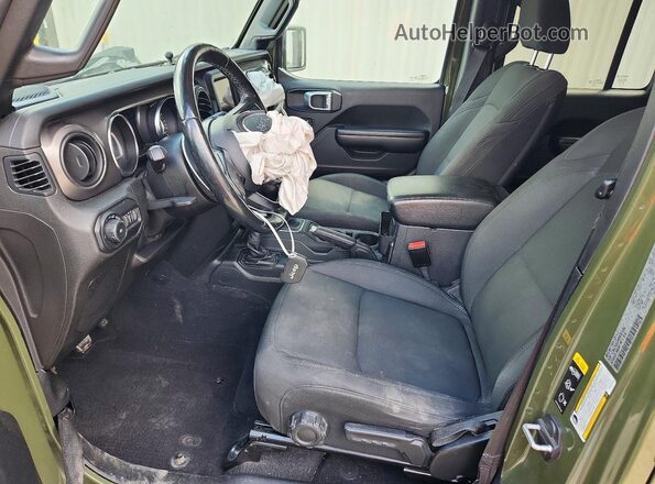 1C4HJXDG0MW753255 2021 JEEP WRANGLER Green Вид салону спереду
