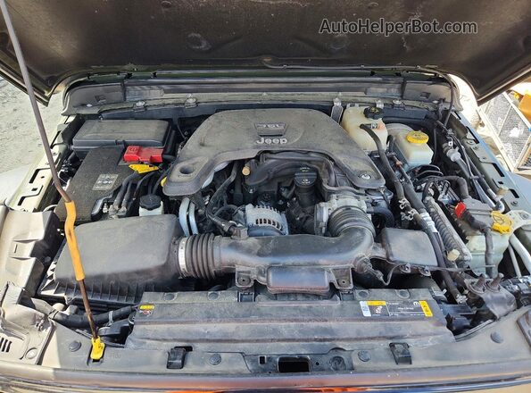 1C4HJXDG0MW753255 2021 JEEP WRANGLER Green Вид задньої частини салону