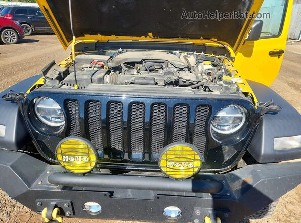 1C4HJXDG1MW624487 2021 JEEP WRANGLER Золотой Вид подкапотного пространства