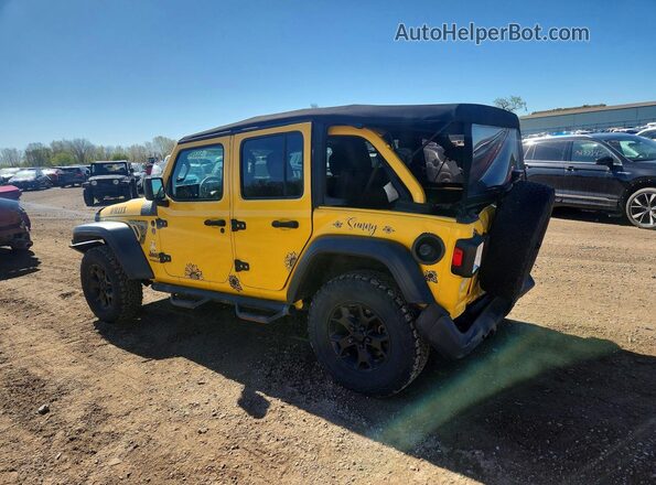 1C4HJXDG1MW624487 2021 JEEP WRANGLER Золотой Задняя левая четверть