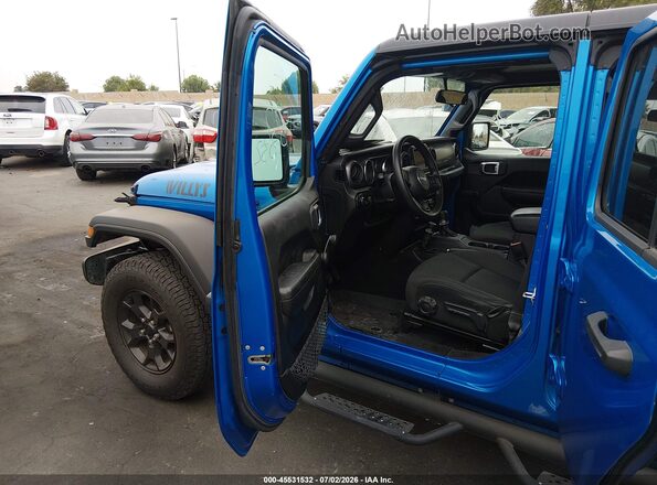 1C4HJXDG1PW531165 2023 JEEP WRANGLER Blue Widok wnętrza z przodu