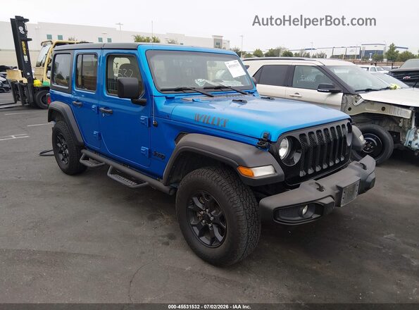 1C4HJXDG1PW531165 2023 JEEP WRANGLER Blue Widok wnętrza 360 stopni