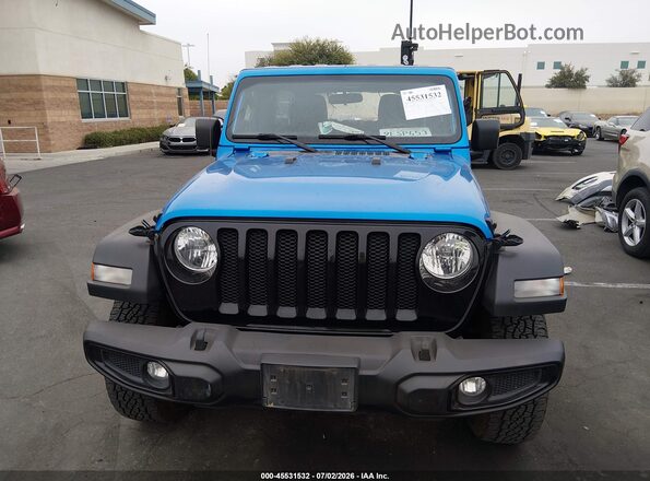 1C4HJXDG1PW531165 2023 JEEP WRANGLER Blue Widok wnętrza z tyłu