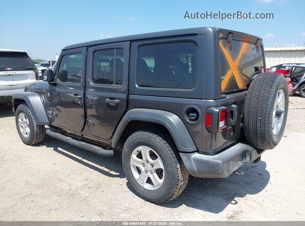 1C4HJXDG2JW117111 2018 JEEP WRANGLER UNLIMITED Gray Հետևի ձախ