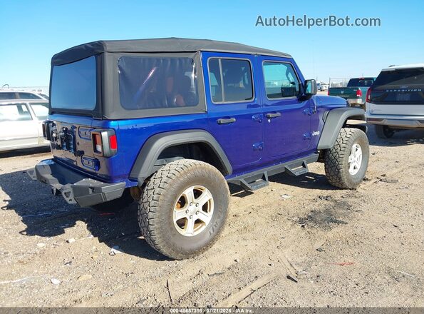 1C4HJXDG2KW517431 2019 JEEP WRANGLER Blue უკანა მარჯვენა