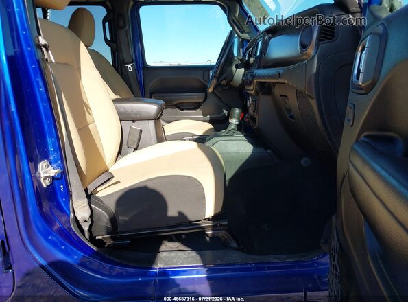 1C4HJXDG2KW517431 2019 JEEP WRANGLER Blue წინა სალონის ხედი