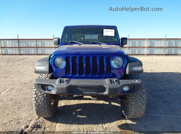 1C4HJXDG2KW517431 2019 JEEP WRANGLER Blue ხელსაწყოთა პანელის ხედი