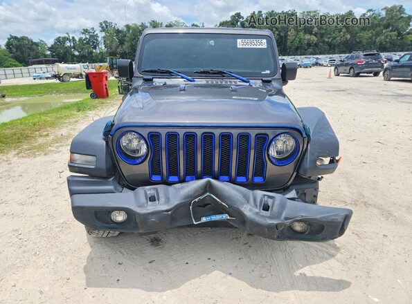 1C4HJXDG2KW650769 2019 JEEP WRANGLER Gray Front view