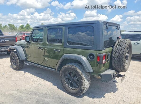 1C4HJXDG2LW290744 2020 JEEP WRANGLER Green უკანა მარცხენა