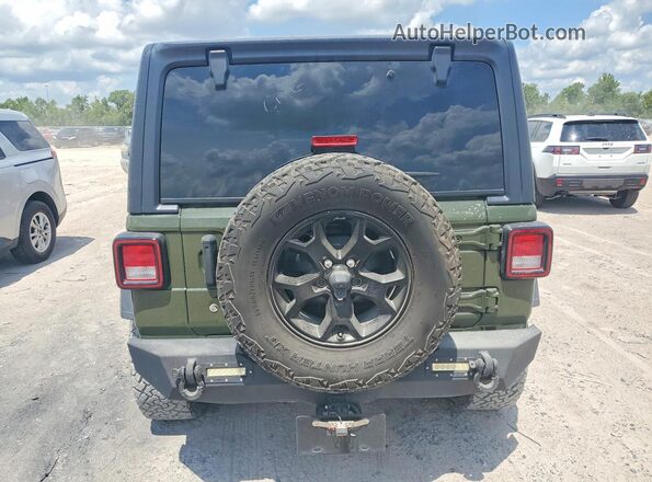 1C4HJXDG2LW290744 2020 JEEP WRANGLER Green უკანა ხედი