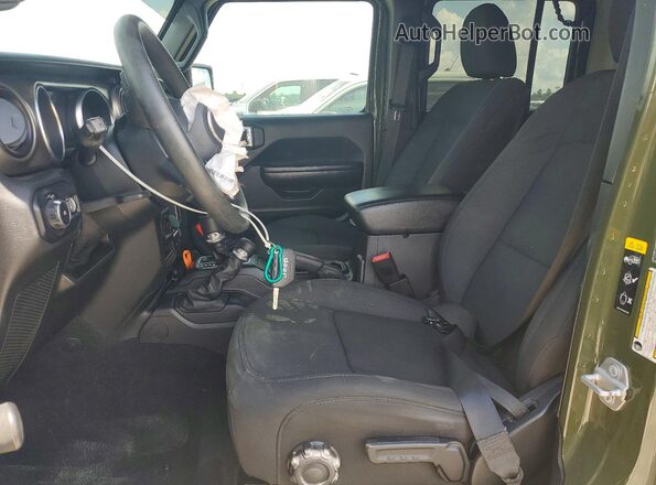 1C4HJXDG2LW290744 2020 JEEP WRANGLER Green წინა სალონის ხედი