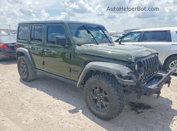 1C4HJXDG2LW290744 2020 JEEP WRANGLER Green წინა მარჯვენა