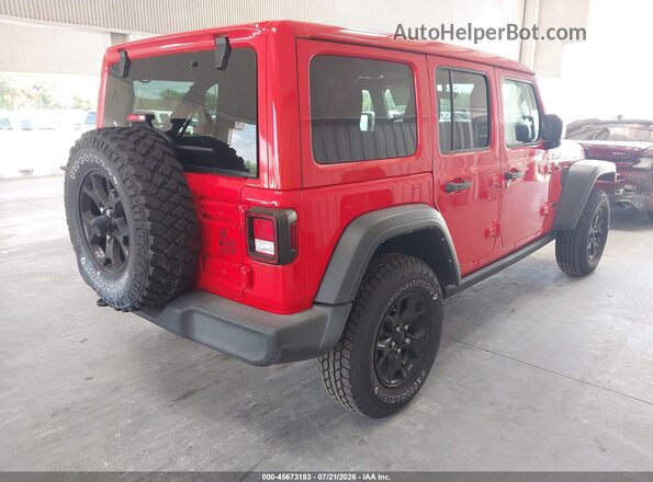1C4HJXDG2MW744007 2021 JEEP WRANGLER UNLIMITED Red Rear right
