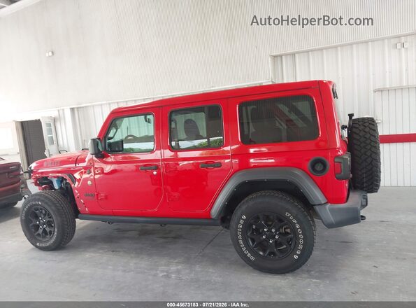 1C4HJXDG2MW744007 2021 JEEP WRANGLER UNLIMITED Red 360 interior view