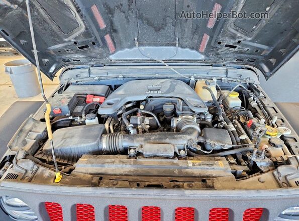 1C4HJXDG2MW748686 2021 JEEP WRANGLER Черный Вид подкапотного пространства