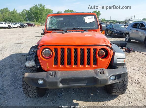 1C4HJXDG3JW220828 2018 JEEP WRANGLER UNLIMITED Orange Rear interior view