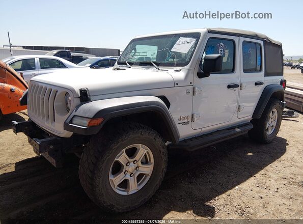 1C4HJXDG3MW502973 2021 JEEP WRANGLER UNLIMITED White Առջևի ձախ երեք քառորդ տեսարան