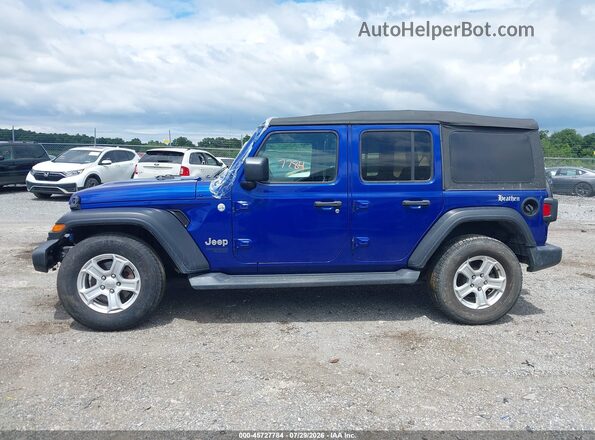 1C4HJXDG4KW644116 2019 JEEP WRANGLER UNLIMITED Blue 360 interior view