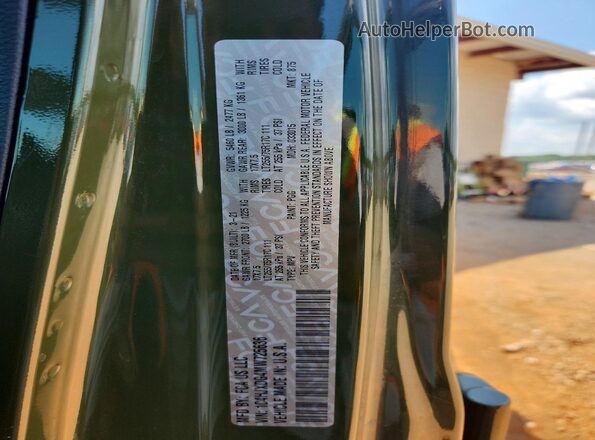 1C4HJXDG4MW725636 2021 JEEP WRANGLER Зеленый Вид наклейки с VIN-кодом