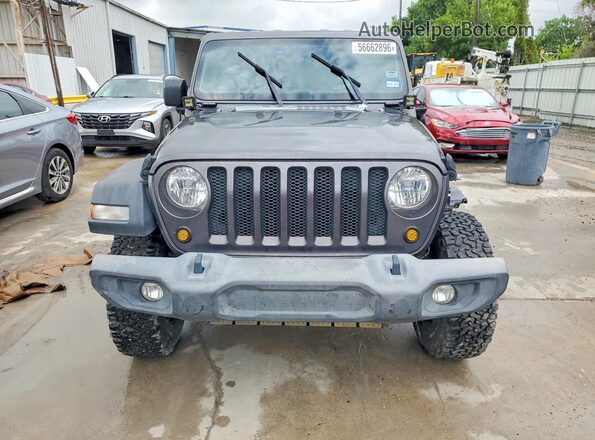 1C4HJXDG5JW169963 2018 JEEP WRANGLER Gray Vista frontal