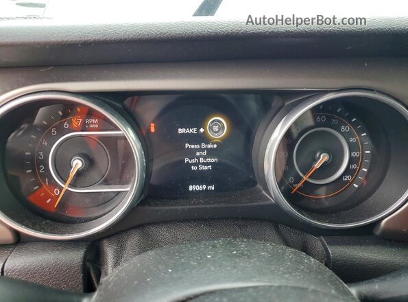 1C4HJXDG5JW169963 2018 JEEP WRANGLER Gray Vista del cuadro de instrumentos