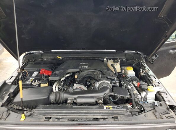 1C4HJXDG5JW169963 2018 JEEP WRANGLER Gray Vista del compartimento del motor
