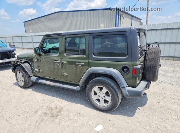 1C4HJXDG6LW284848 2020 JEEP WRANGLER Green Հետևի ձախ
