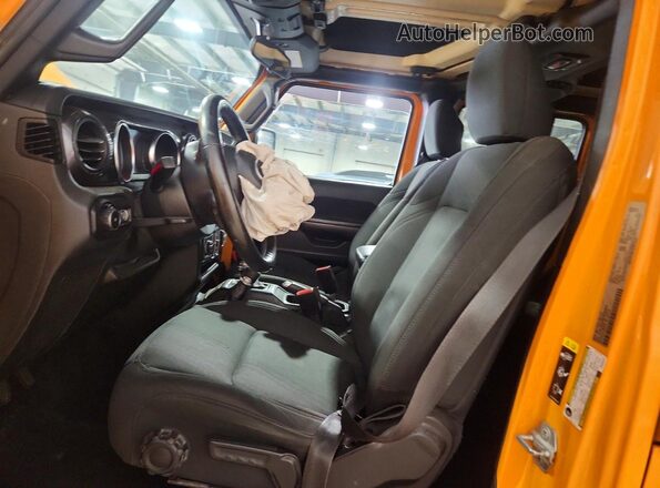 1C4HJXDG6MW692977 2021 JEEP WRANGLER Orange წინა სალონის ხედი