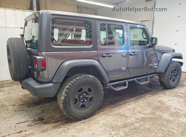 1C4HJXDG7JW232836 2018 JEEP WRANGLER Gray უკანა მარჯვენა