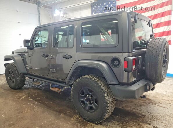 1C4HJXDG7JW232836 2018 JEEP WRANGLER Gray უკანა მარცხენა