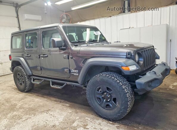 1C4HJXDG7JW232836 2018 JEEP WRANGLER Gray წინა მარჯვენა