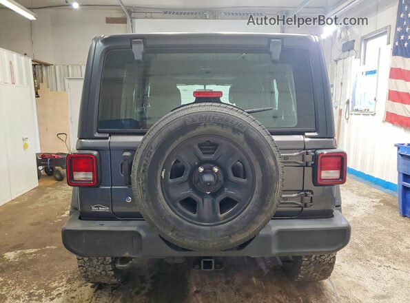 1C4HJXDG7JW232836 2018 JEEP WRANGLER Gray უკანა ხედი