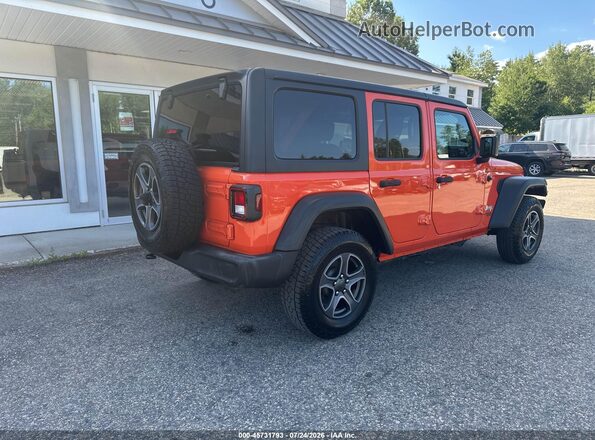 1C4HJXDG7KW584753 2019 JEEP WRANGLER UNLIMITED Orange Задня права чверть