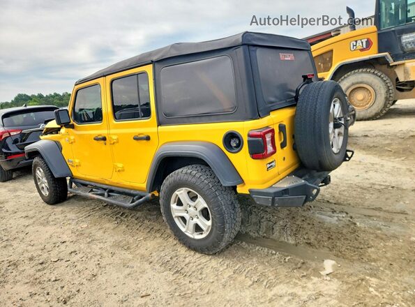 1C4HJXDG8LW218155 2020 JEEP WRANGLER Yellow Rear left