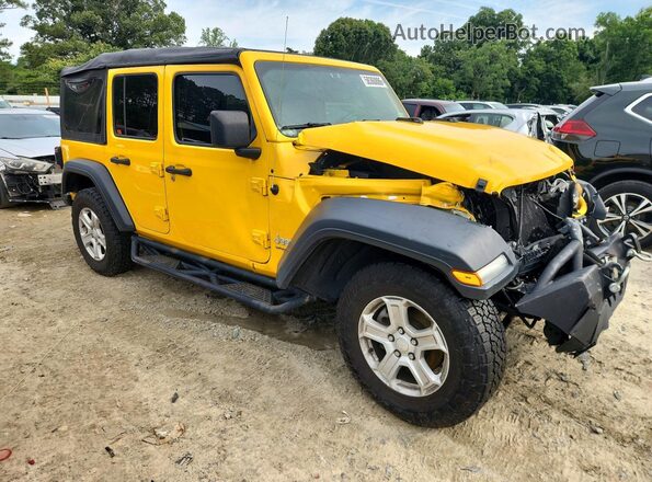 1C4HJXDG8LW218155 2020 JEEP WRANGLER Yellow Front right