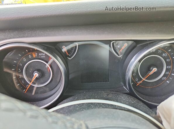 1C4HJXDG8LW218155 2020 JEEP WRANGLER Yellow Instrument cluster view